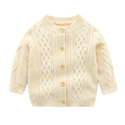 Baby Clothes  New Handsome Baby Boys Knitting Sweaters Children's 100% Cotton Cardigan Spring Autumn Outfit Coat Costumes Y1024