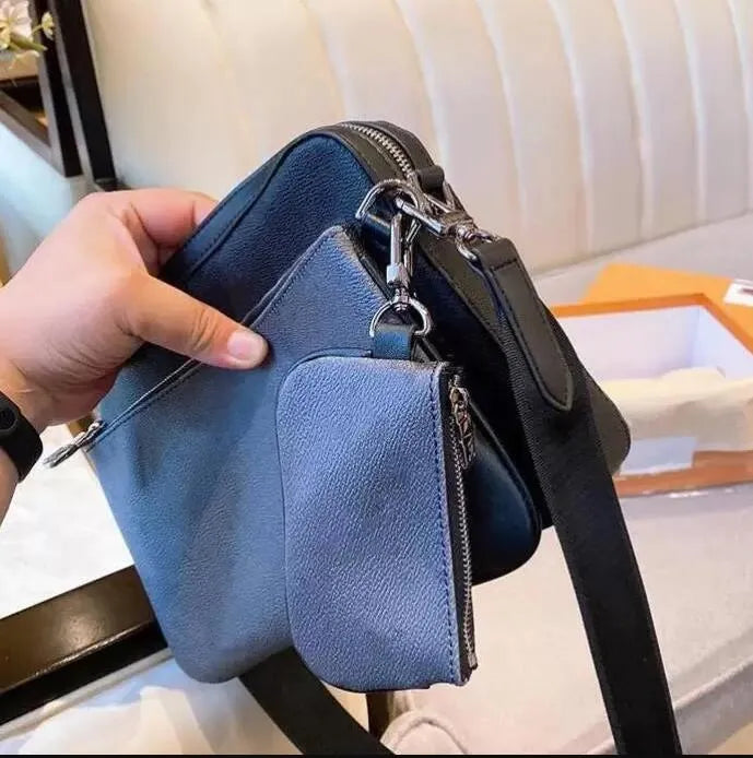 Fashion Mens print Shoulder Bags Man Genuine Leather Briefcases Bolsas Messenger Bag Wedding Dress business Crossbody Bag Handbags