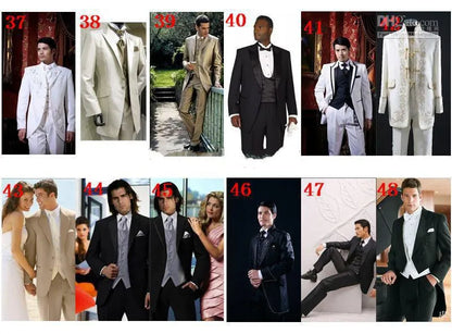 New Arrival Groom Tuxedos Men's Wedding Dress Prom Suits Father and Boy Tuxedos (Jacket+pants+Bow) Custom Made