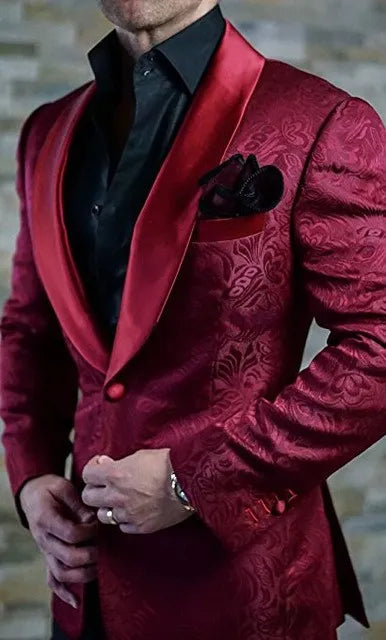 Latest Design Groom Tuxedos Side Vent White Paisley Shawl Lapel Wedding Clothes Men Party Prom Suits Coat Trouses Sets K 82